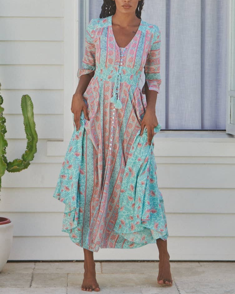 Malibu Print Indiana Maxi Dress