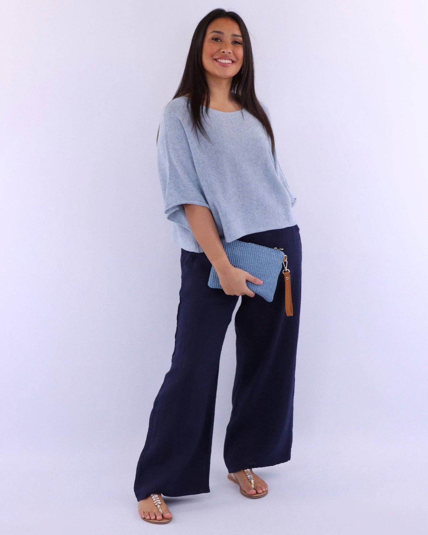 Cotton Blend Short Tunic Top