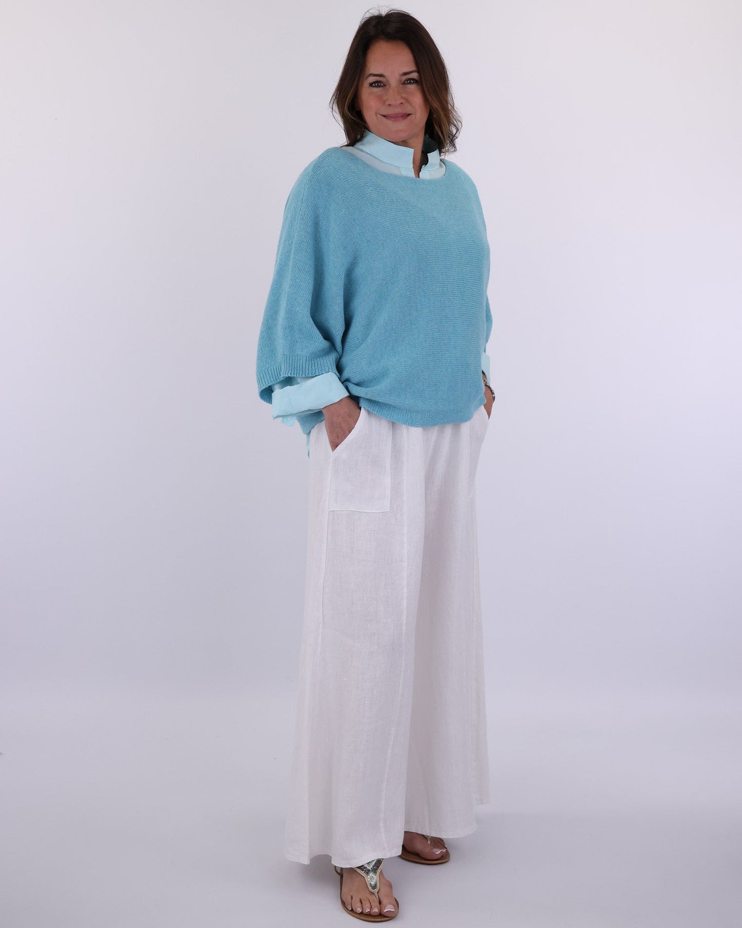 Cashmere Blend Boat Neck Tunic