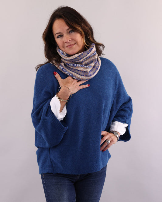 Cashmere Blend Fairisle Snood