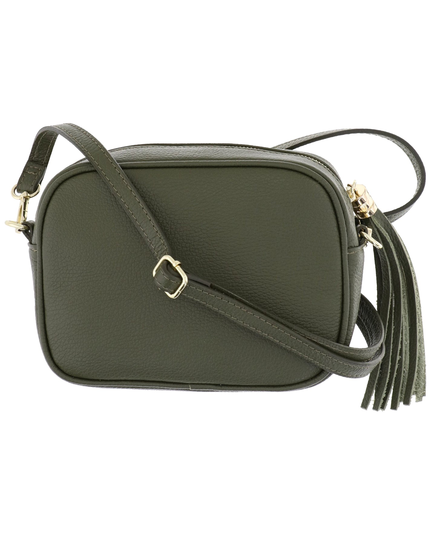 Tassle Crossbody Leather Camera Bag