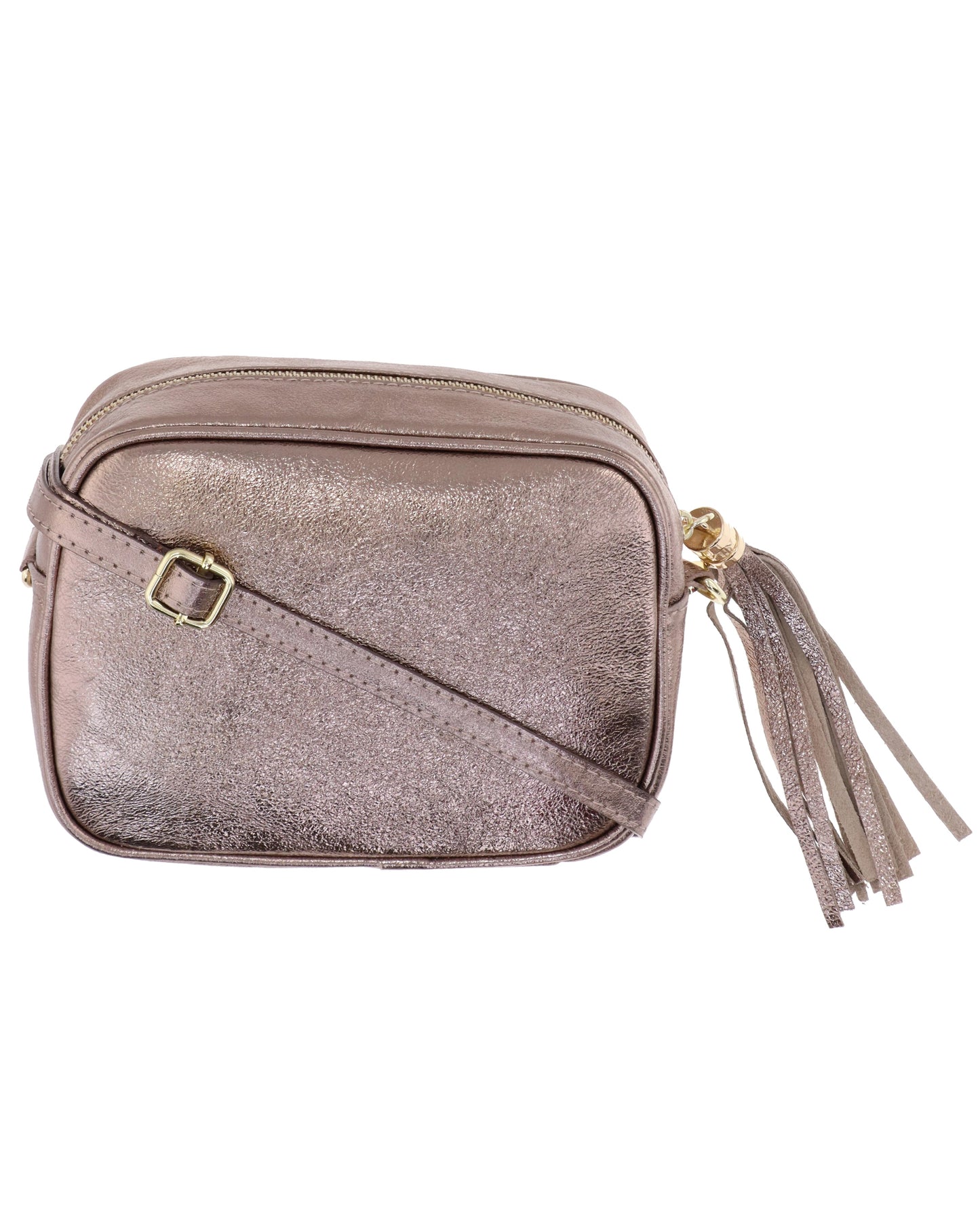 Tassle Crossbody Leather Camera Bag