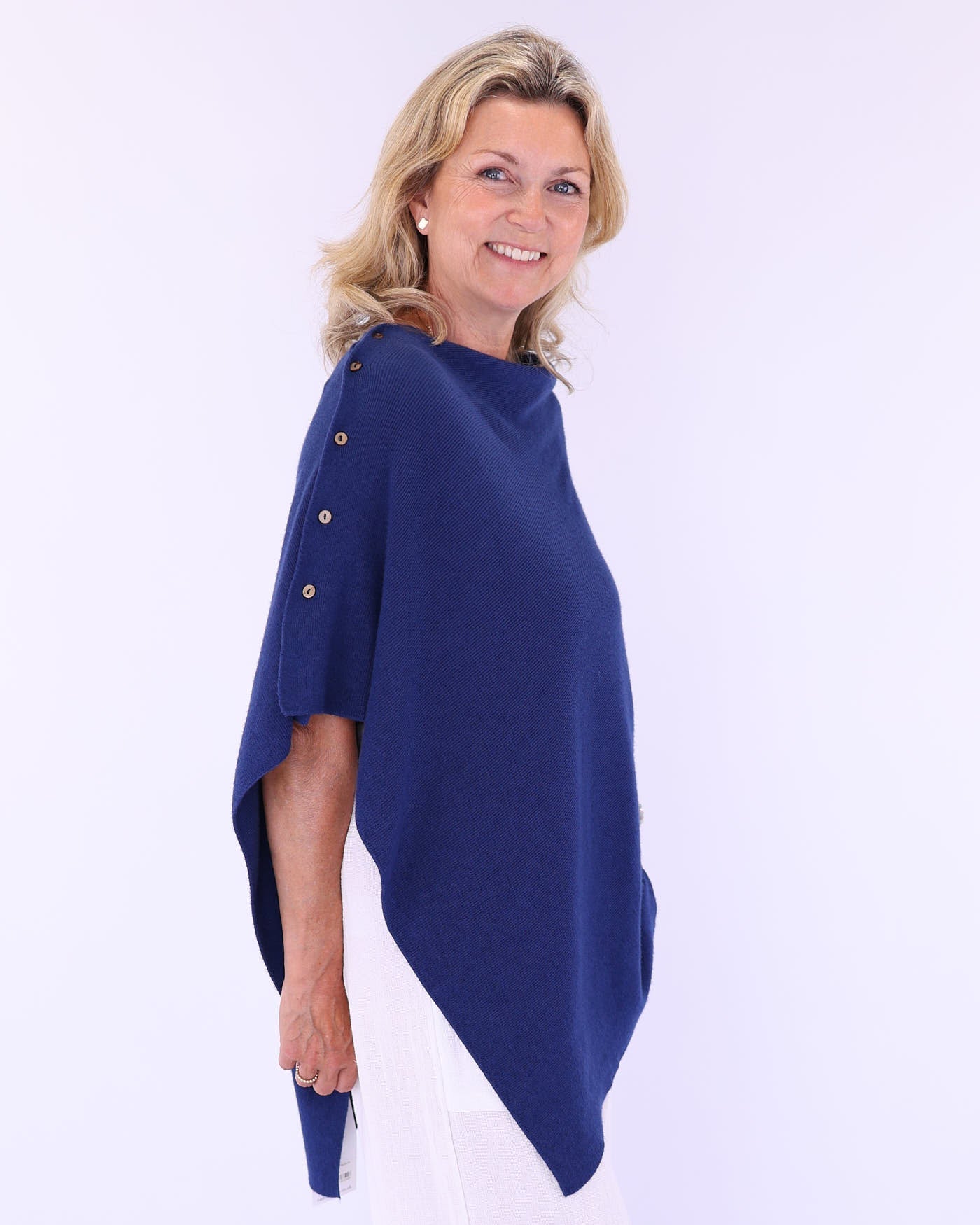 Summer Poncho with Buttons