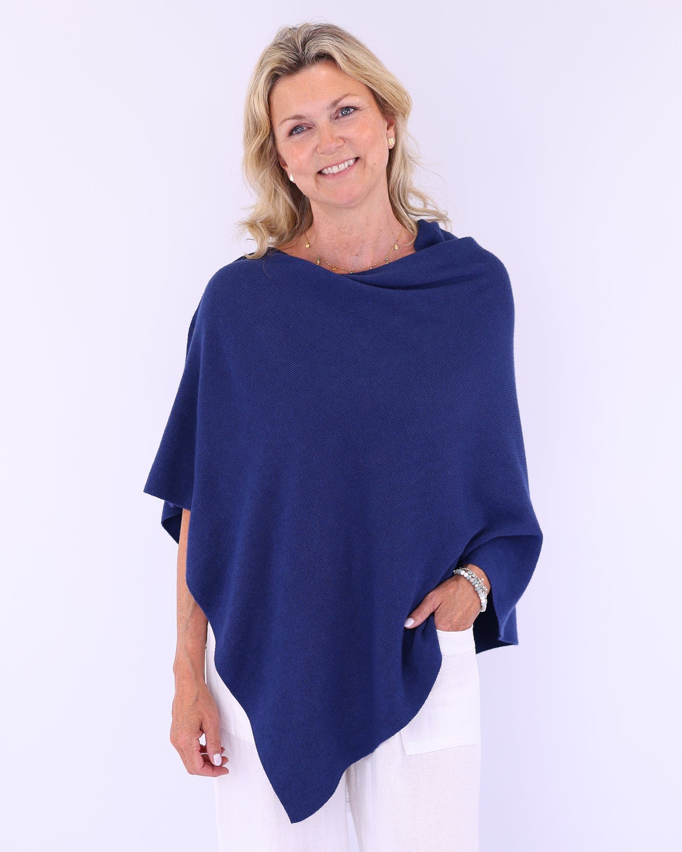 Summer Poncho with Buttons