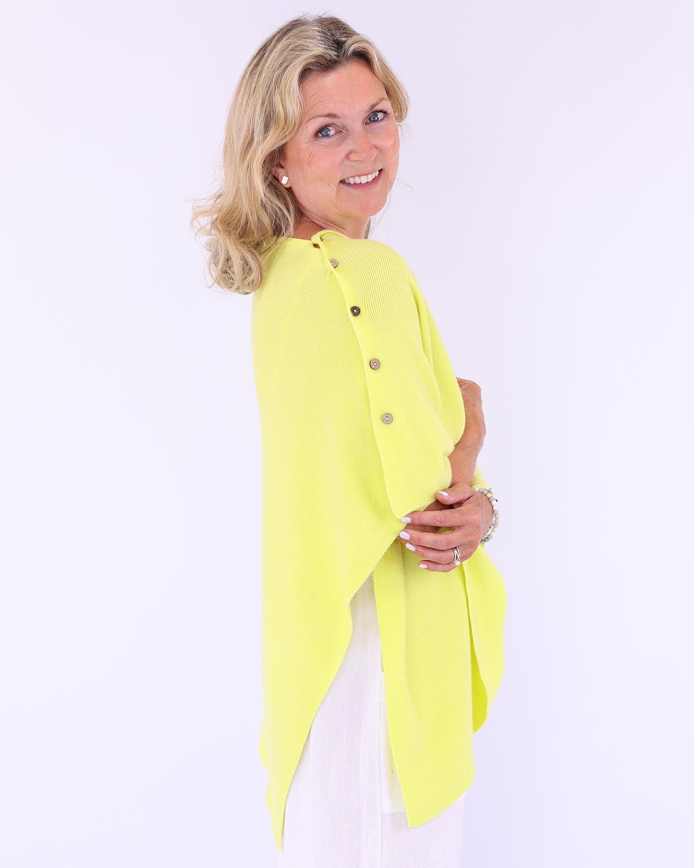 Summer Poncho with Buttons