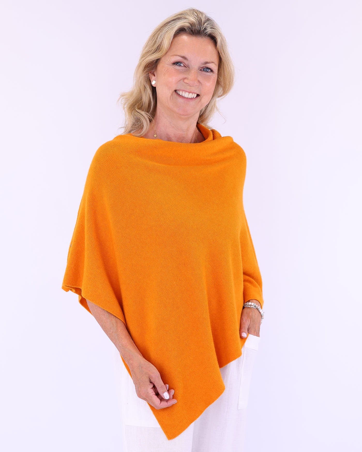 Summer Poncho with Buttons