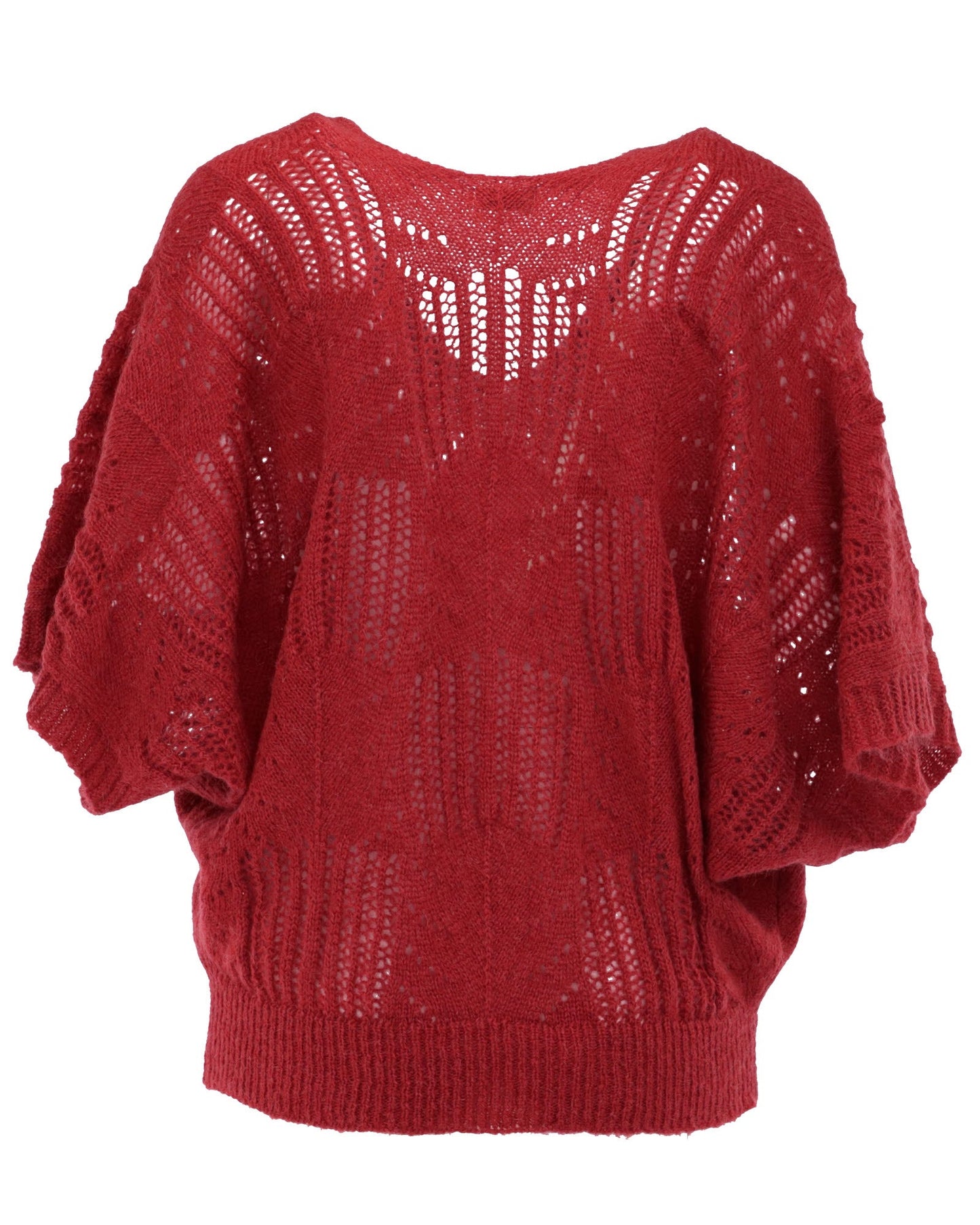 V Neck Mohair Blend Tunic