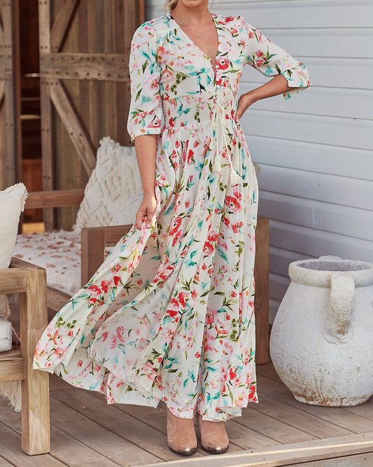 Solana Print Indiana Maxi Dress