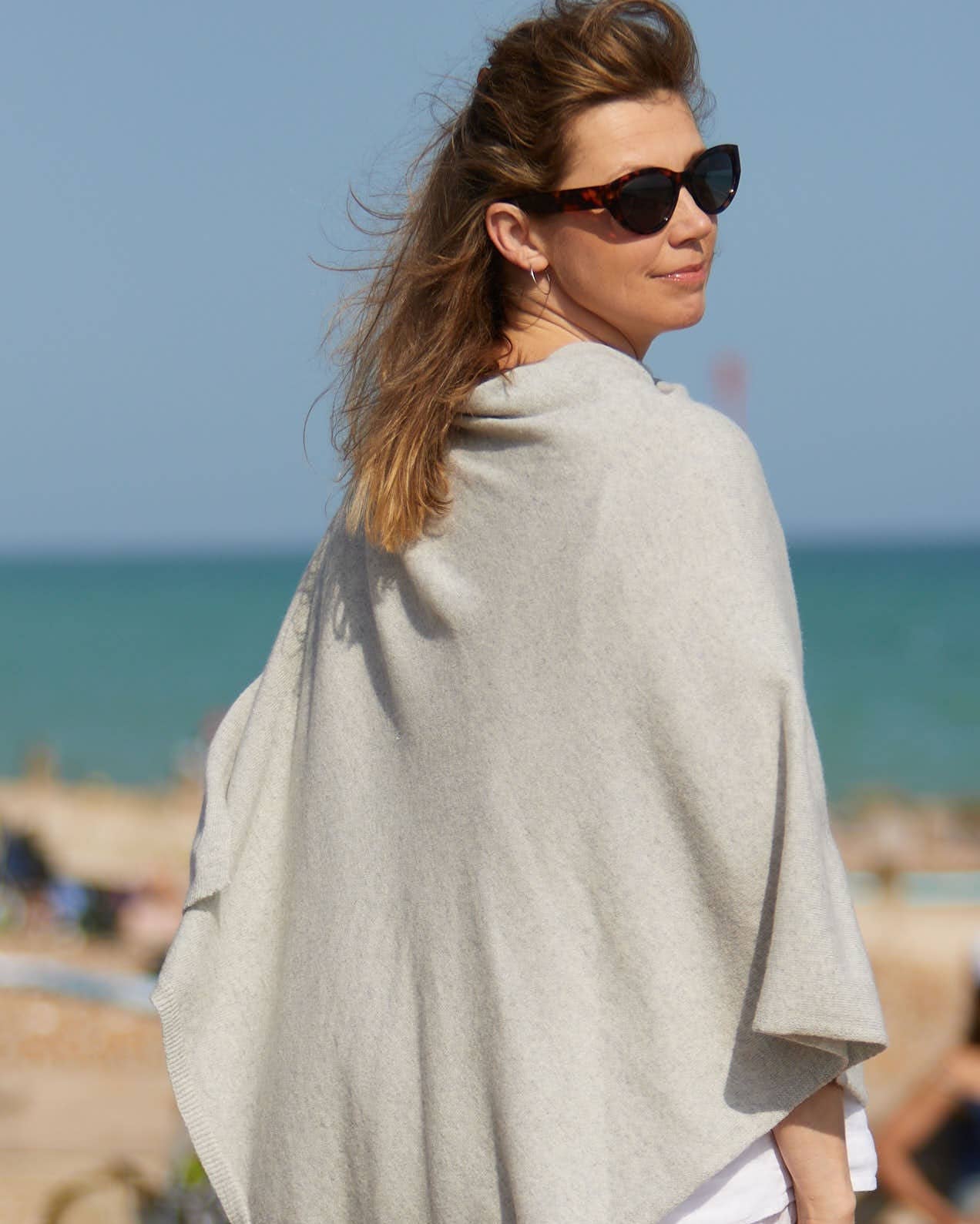 Classic Cashmere Blend Poncho