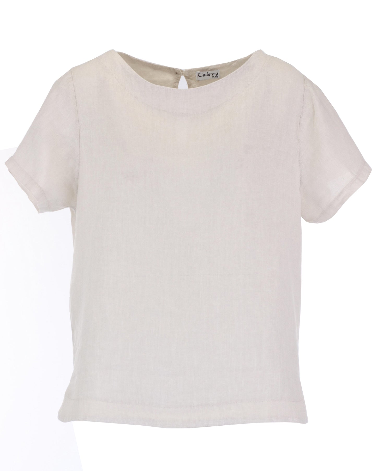 Keyhole Back Linen Top