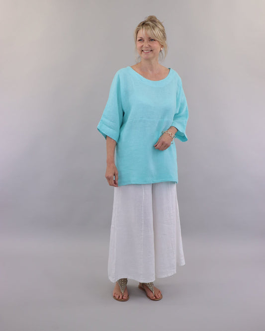 Dolman Sleeve Linen Tunic